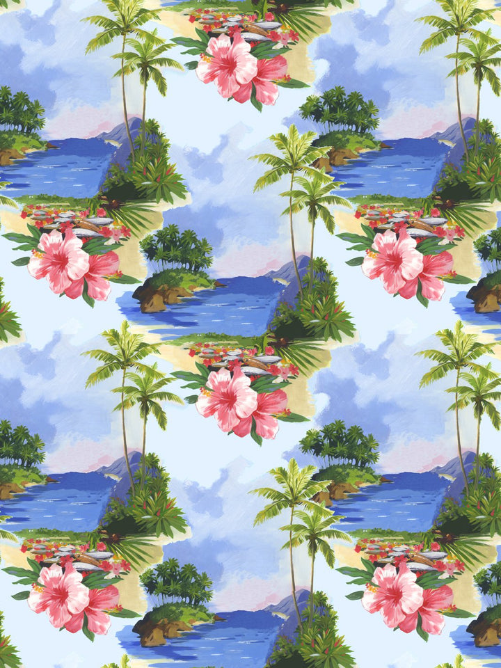 tropical-barbie-wallpaper-by-barbie-hawaiian-island-multi