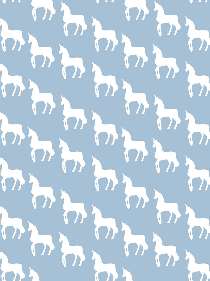 'Unicorns' Wallpaper by Barbie™ - Blue