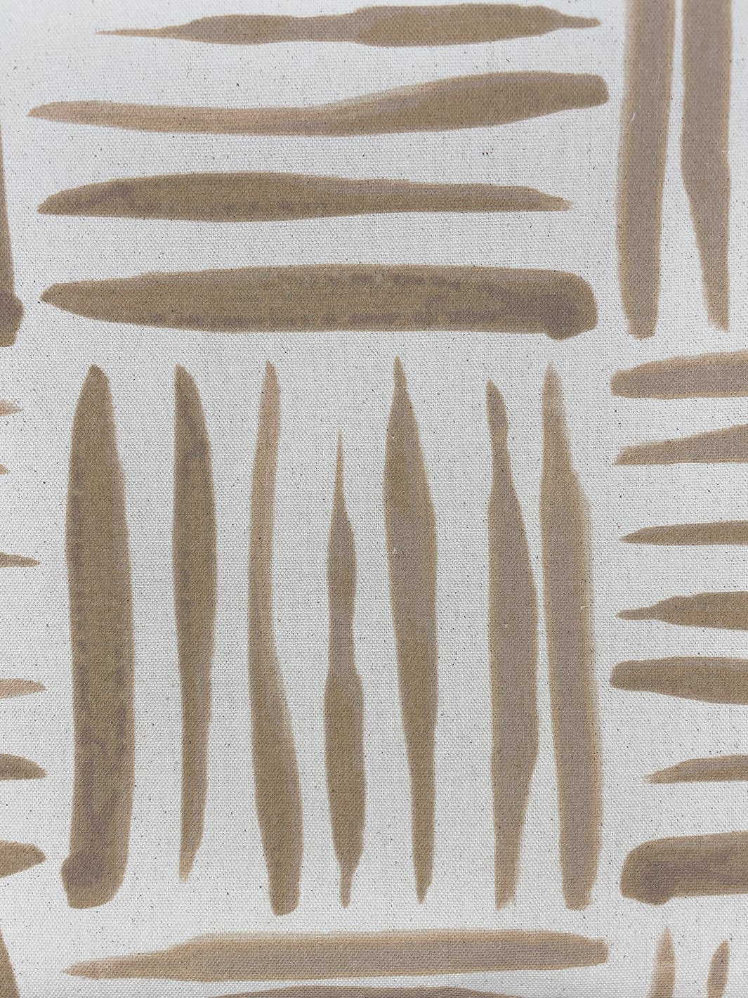 fabric by the yard watercolor weave small taupe on organic twill