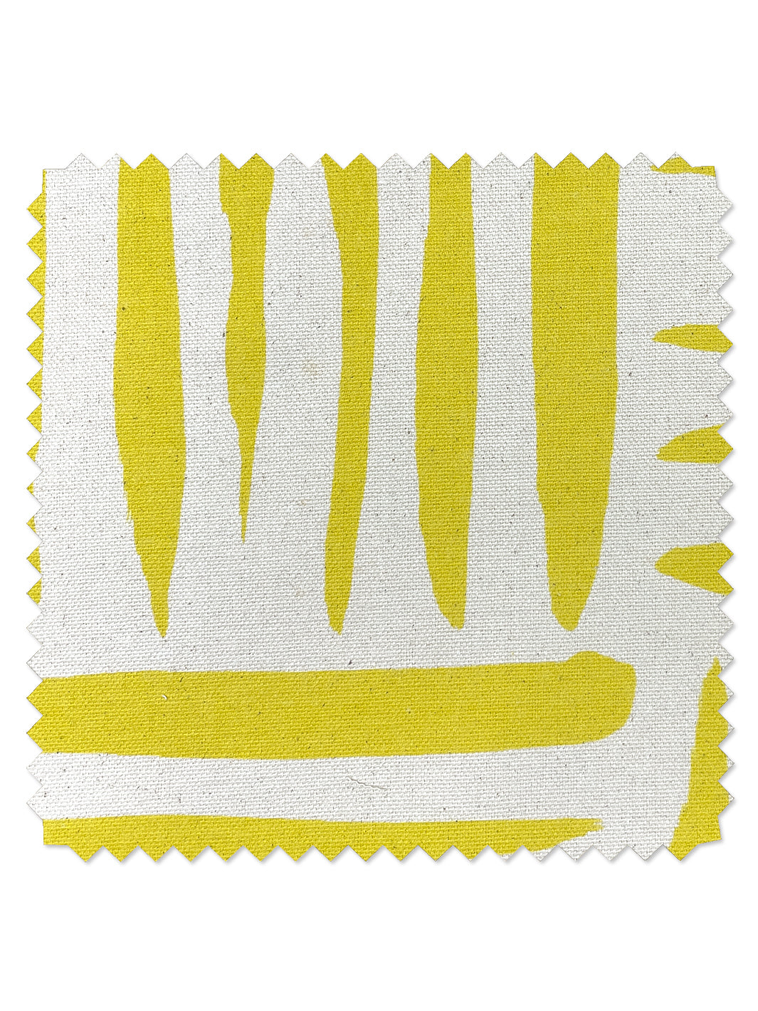 fabric by the yard watercolor weave small yellow on raw canvas