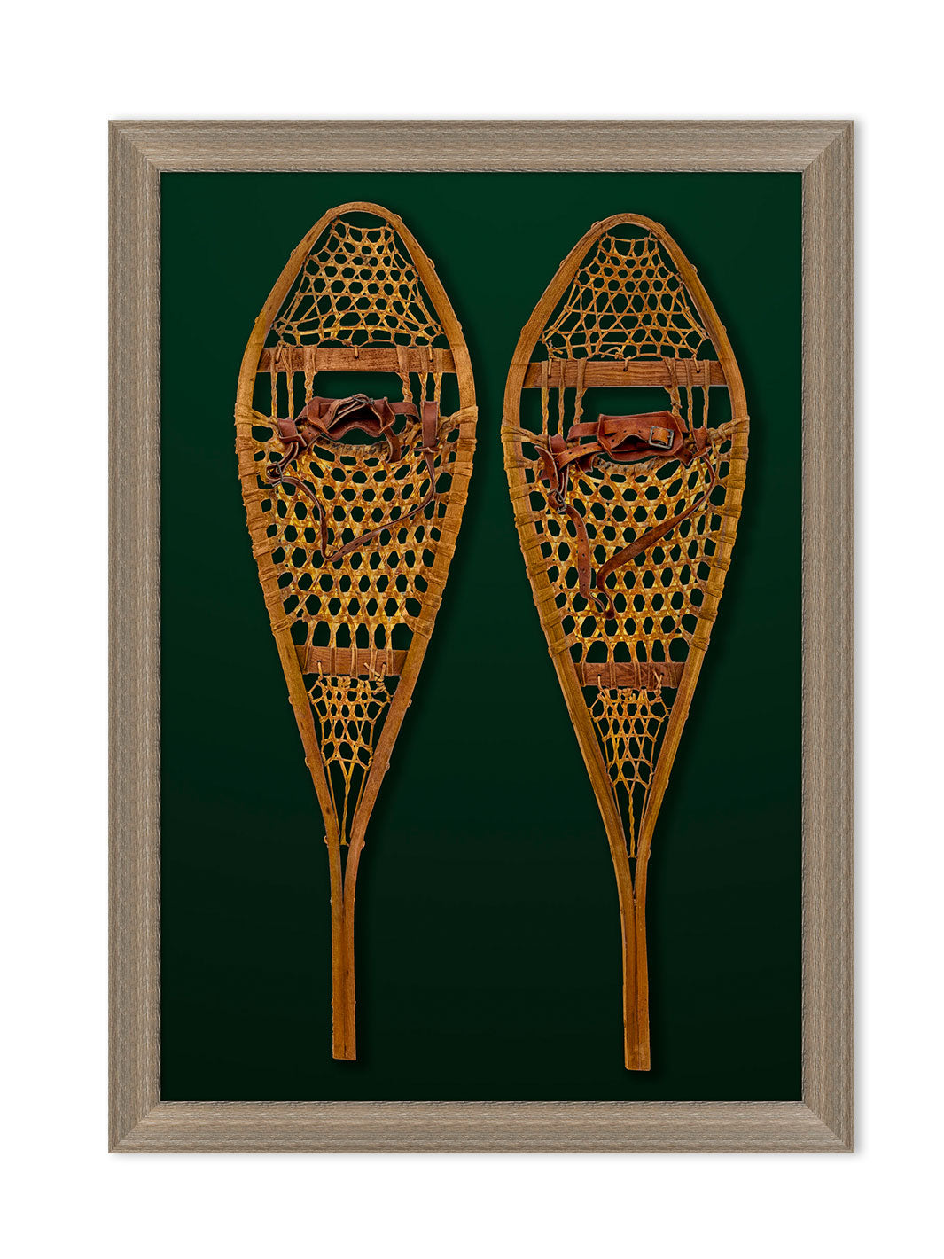 Wooden Snow Shoes 2' by Nathan Turner Framed Art
