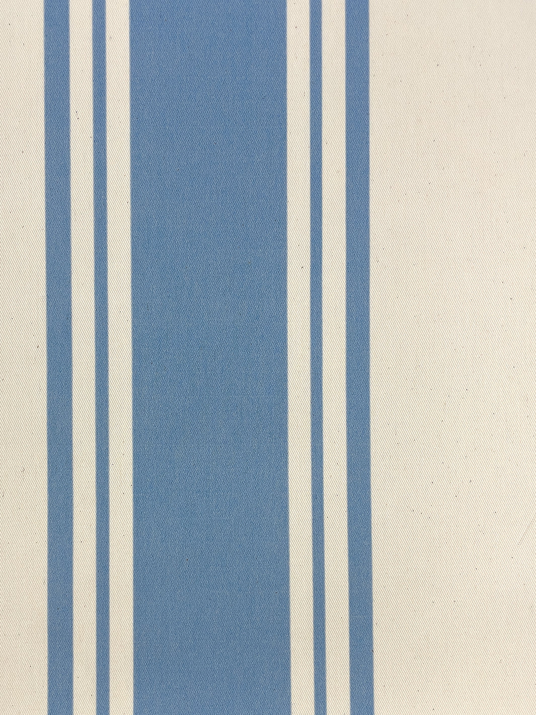 fabric by the yard yorkshire stripe cornflower on organic twill