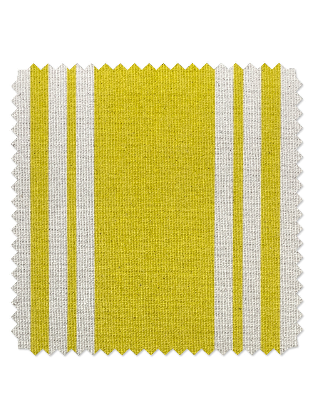 fabric by the yard yorkshire stripe yellow on raw canvas