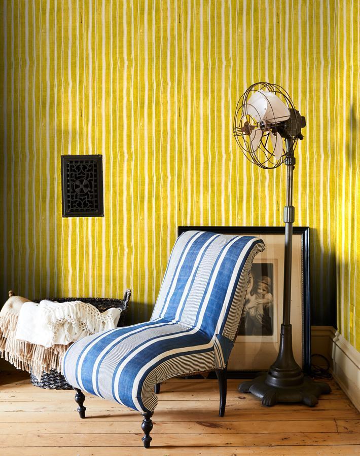 Papier peint jaune