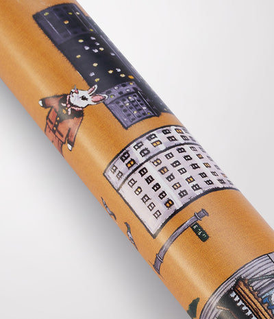 'Upper East Side' Gift Wrap by Carly Beck - Marigold