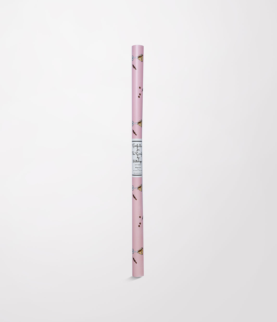 'Martini' Gift Wrap by Carly Beck - Pink