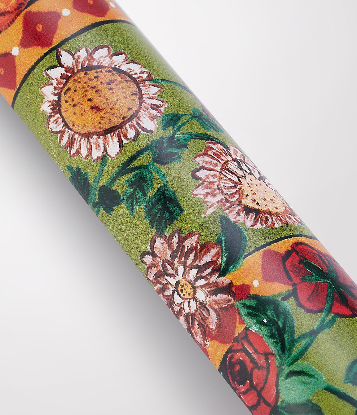 'Gallery Room Floral' Gift Wrap by Carly Beck - Olive