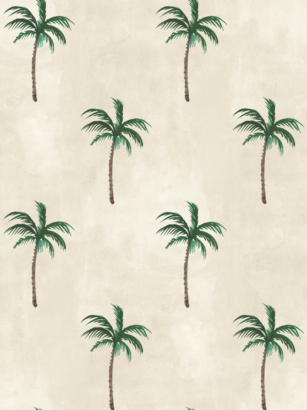 Parchment palm leaf allover wallpaper with green palm tree pattern