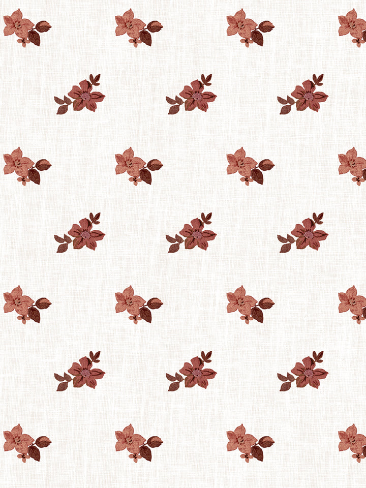 'Anna Floral' Wallpaper by Nathan Turner - Antique Red