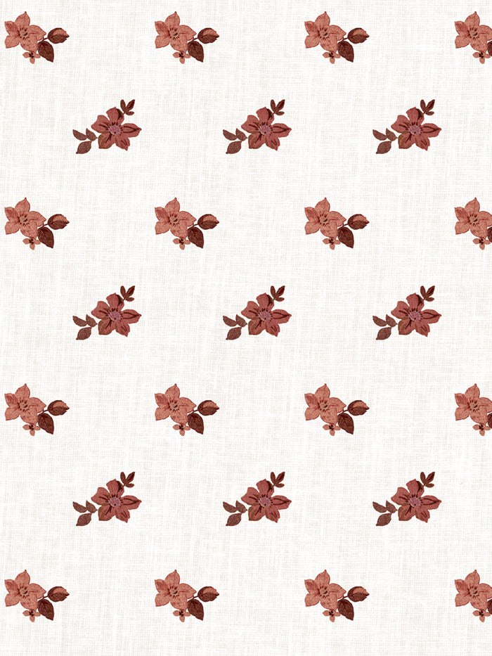 'Anna Floral' Wallpaper by Nathan Turner - Antique Red