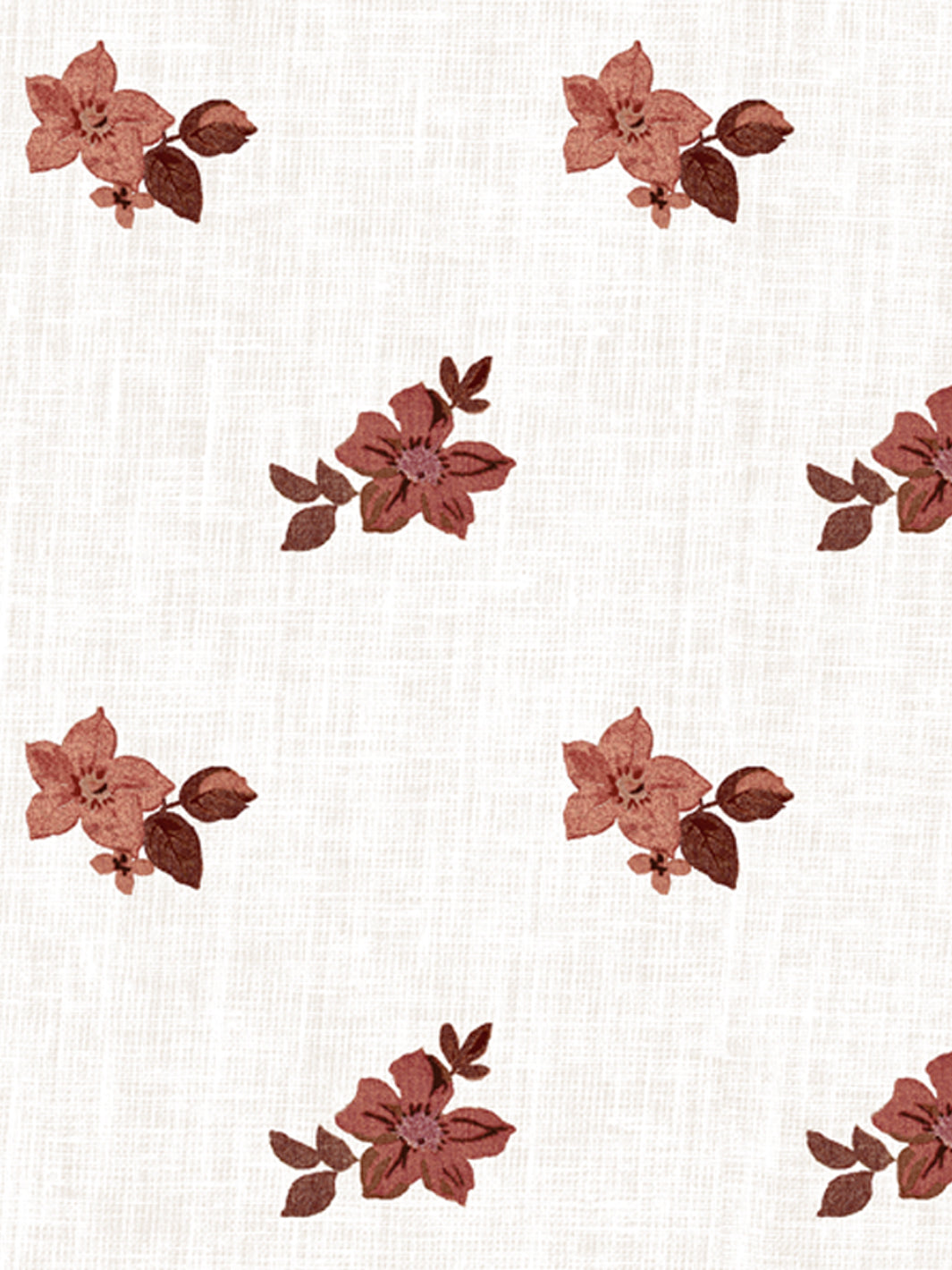'Anna Floral' Wallpaper by Nathan Turner - Antique Red