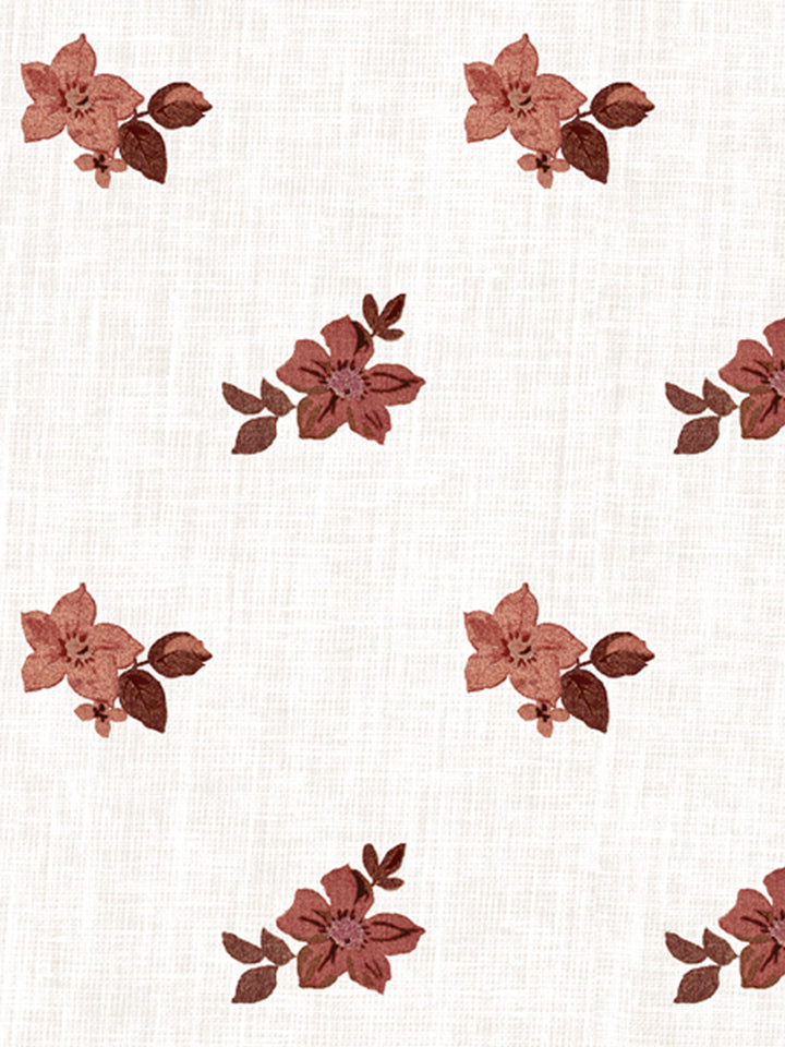 'Anna Floral' Wallpaper by Nathan Turner - Antique Red