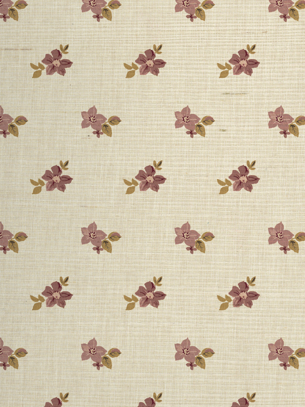 anna floral grasscloth wallpaper by nathan turner mustard pink