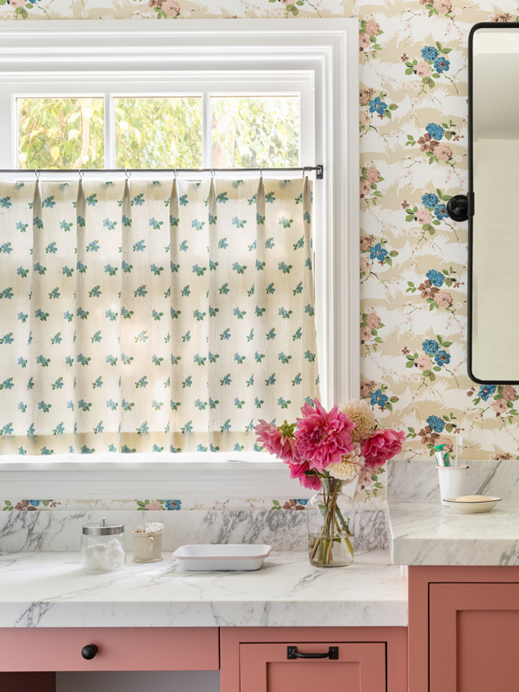 'Dora Chintz' Wallpaper by Nathan Turner - Mustard