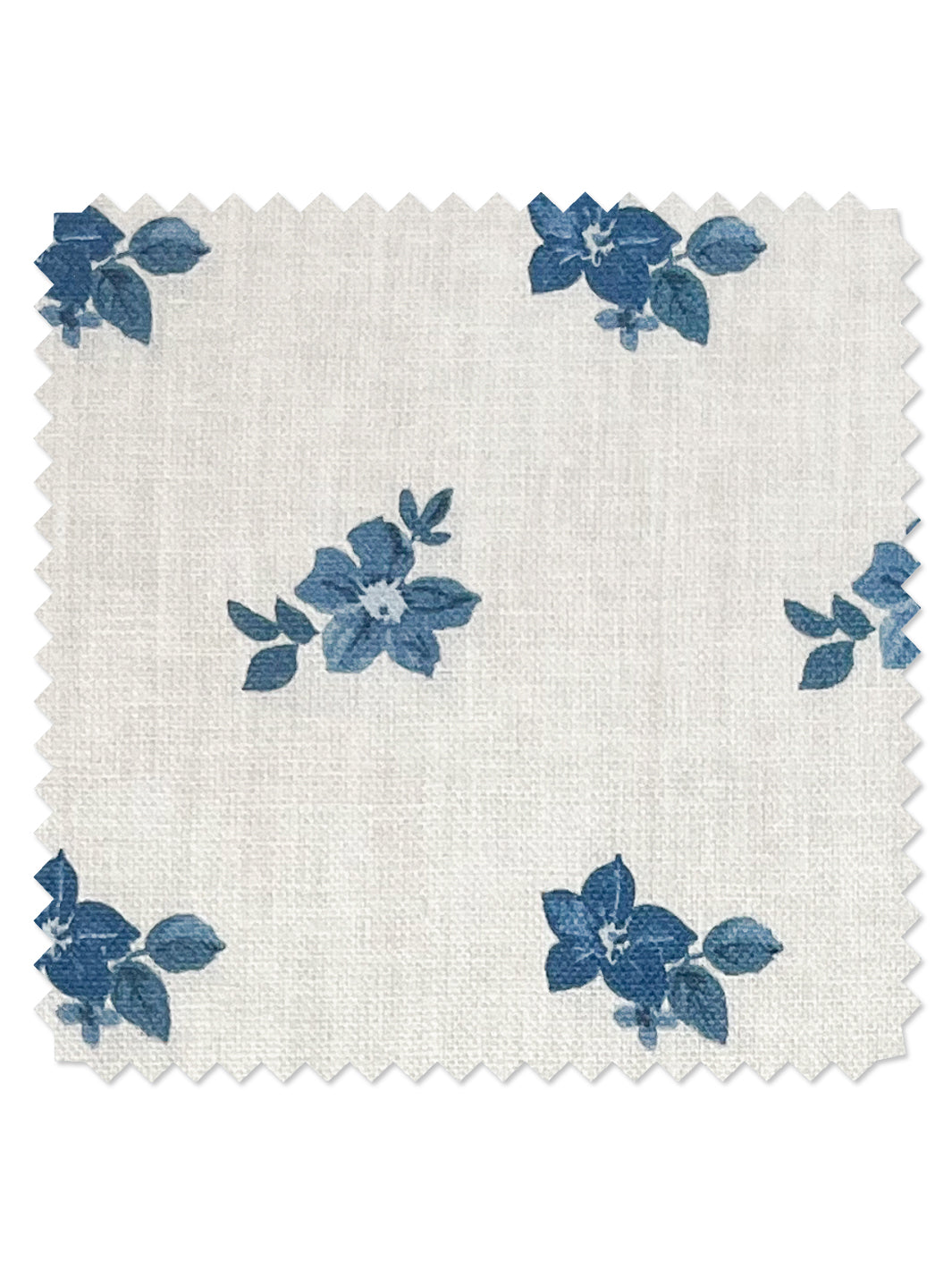 anna floral linen fabric by nathan turner blues