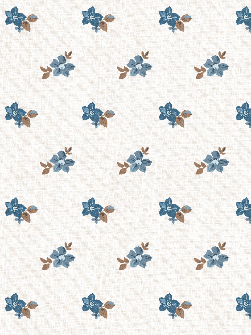 anna floral wallpaper by nathan turner blue brown