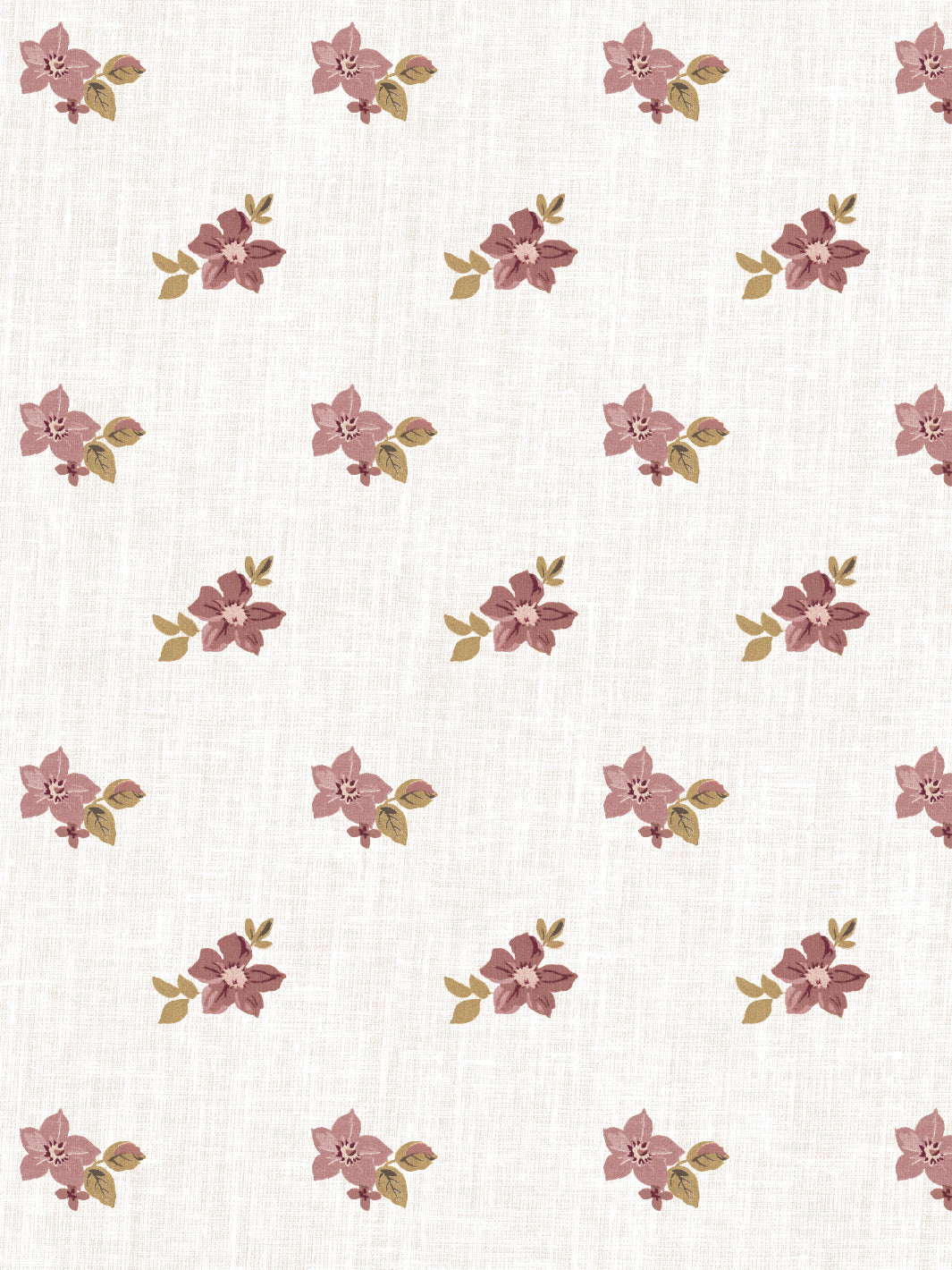 anna floral wallpaper by nathan turner mustard pink