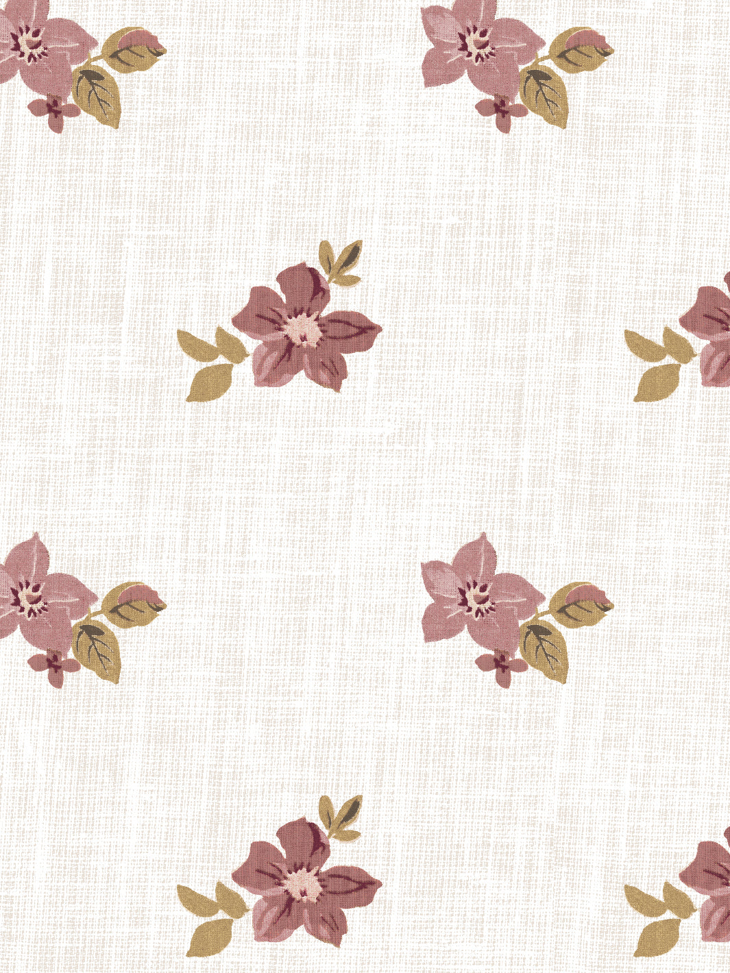 anna floral wallpaper by nathan turner mustard pink