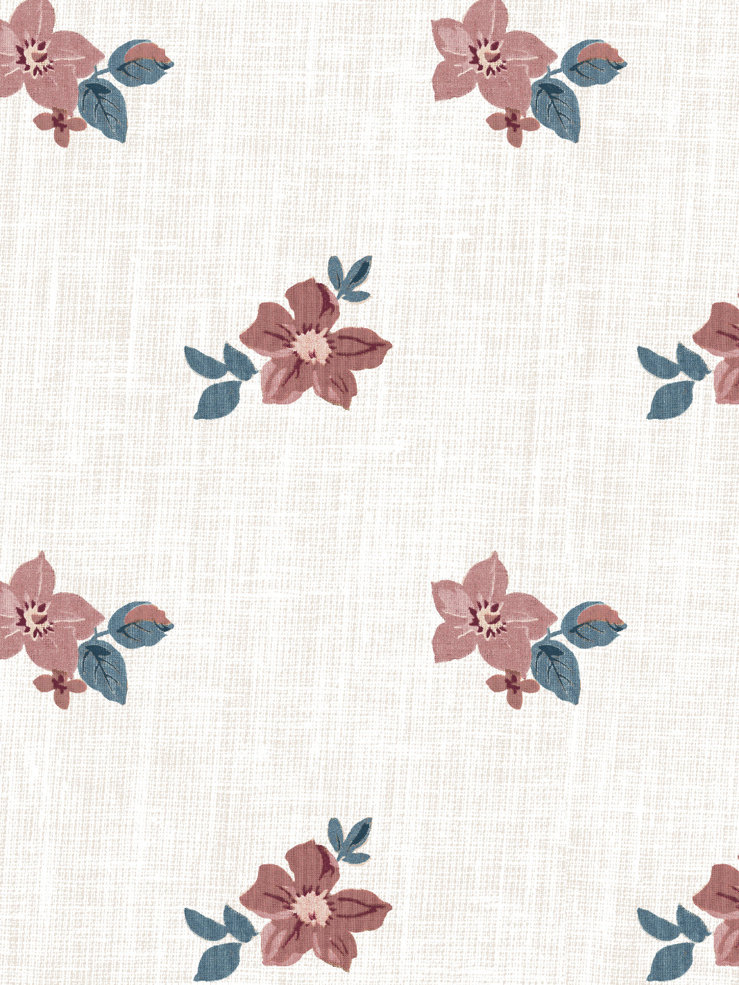 anna floral wallpaper by nathan turner pink blue