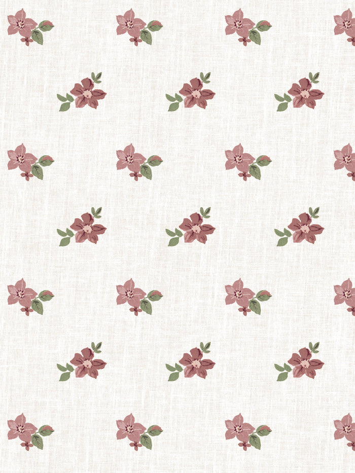 'Anna Floral' Wallpaper by Nathan Turner - Pink Green