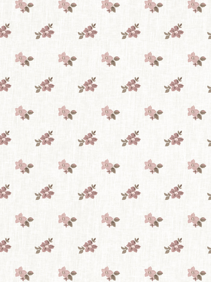 'Anna Floral' Wallpaper by Nathan Turner - Pink Brown