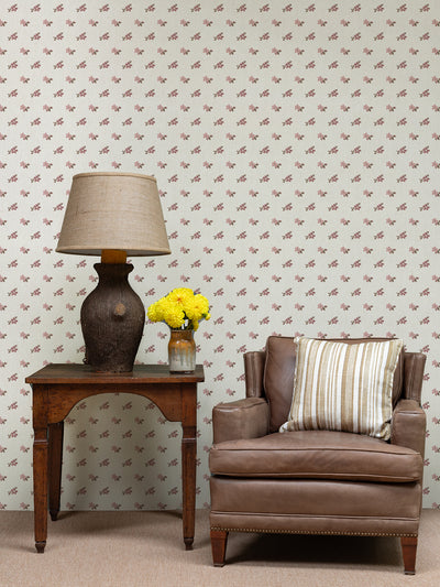 anna floral wallpaper by nathan turner pink brown 1