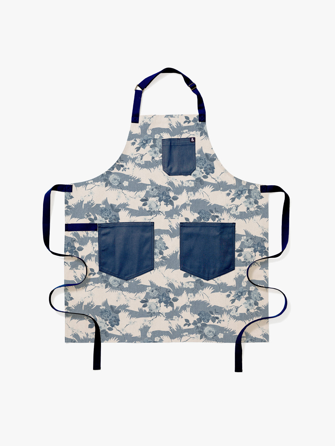 dora chintz apron by nathan turner x hedley bennett blue