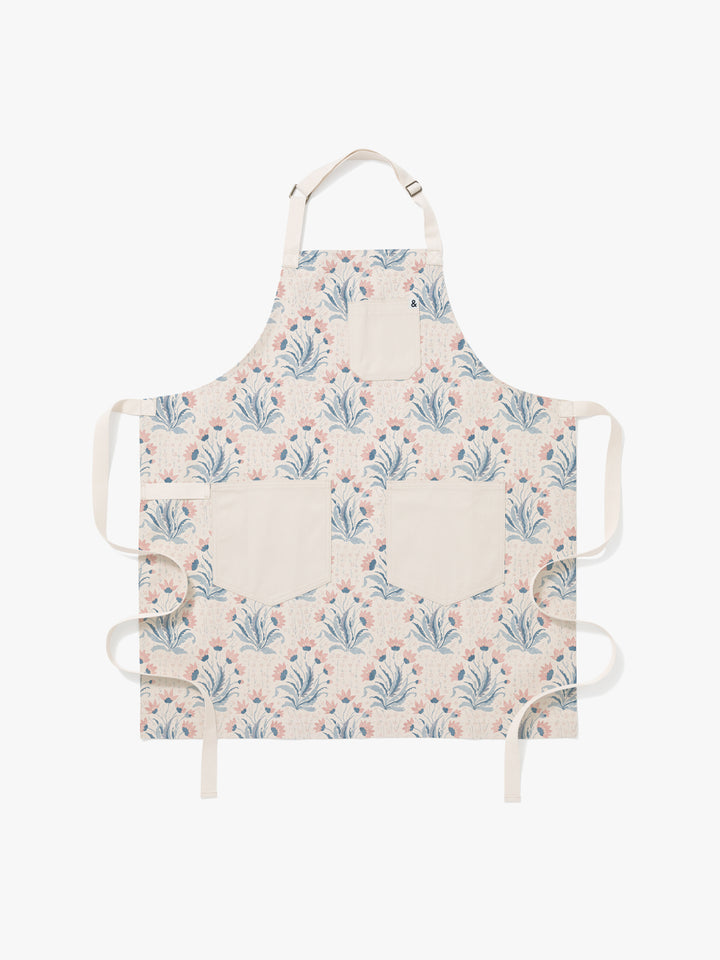 hillhouse apron by nathan turner x hedley bennett blue pink