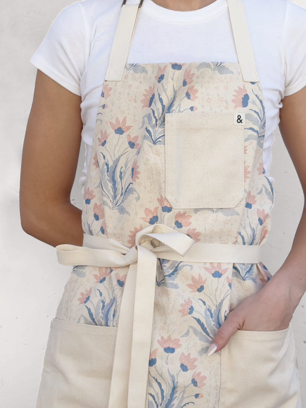 hillhouse apron by nathan turner x hedley bennett blue pink