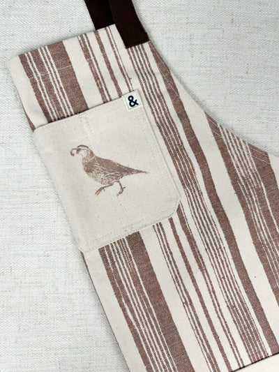 stuart stripe apron by nathan turner x hedley bennett brown