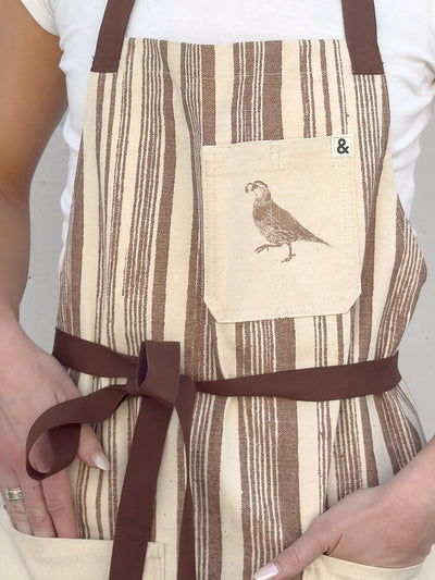 stuart stripe apron by nathan turner x hedley bennett brown