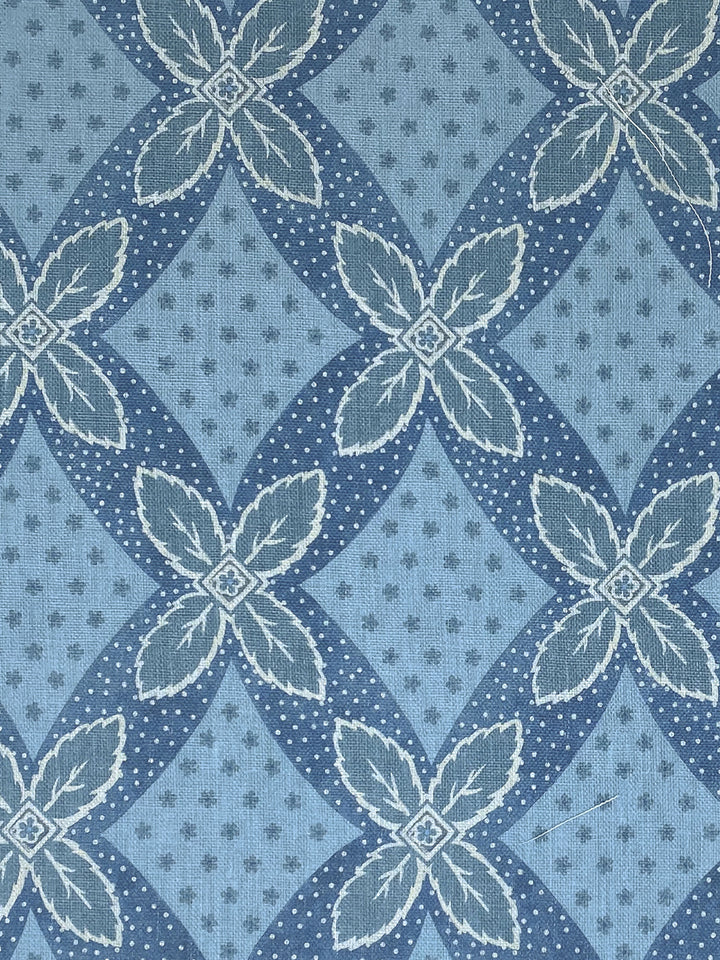 arthur linen fabric by nathan turner blue on blue