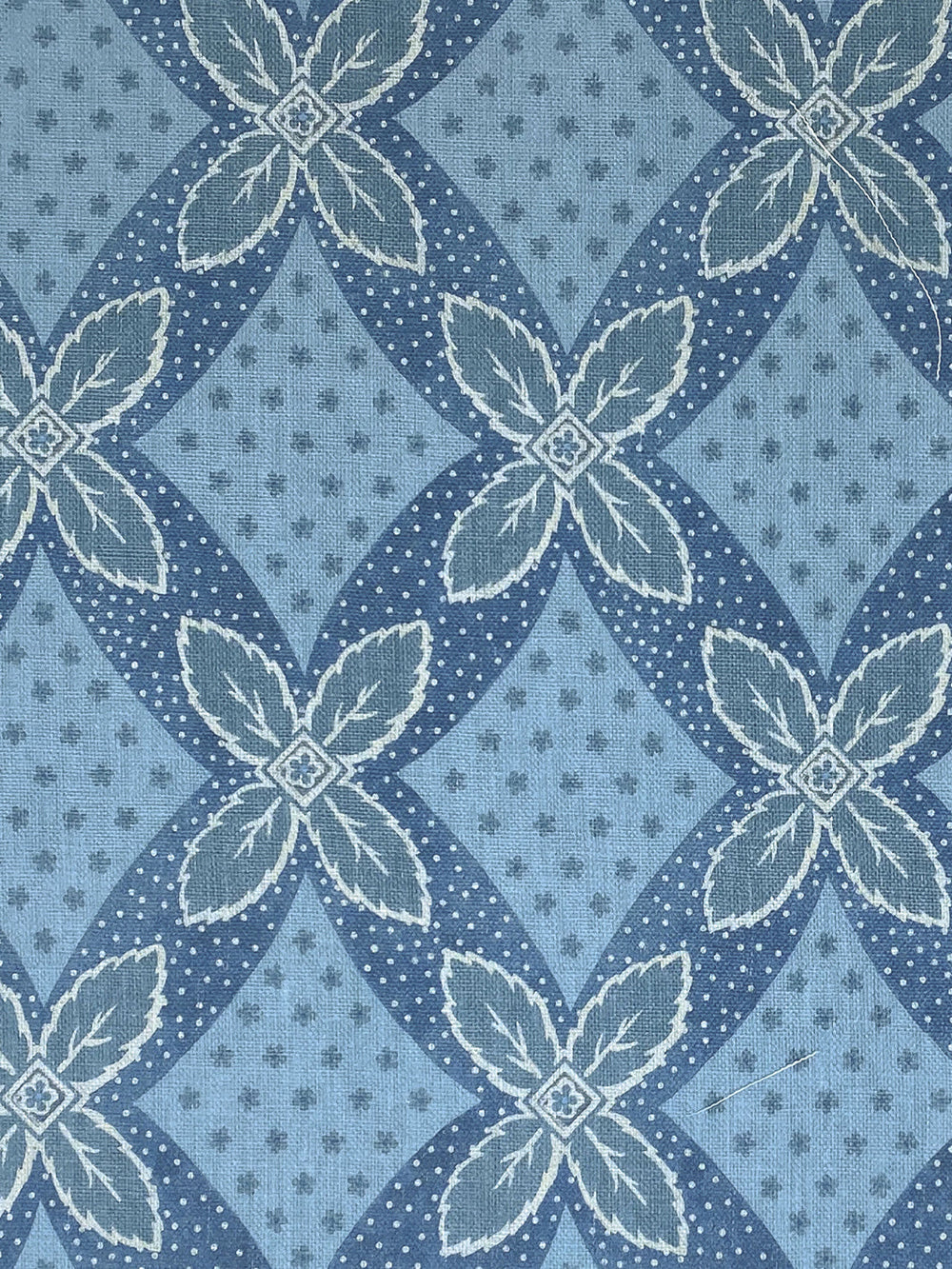 arthur linen fabric by nathan turner blue on blue