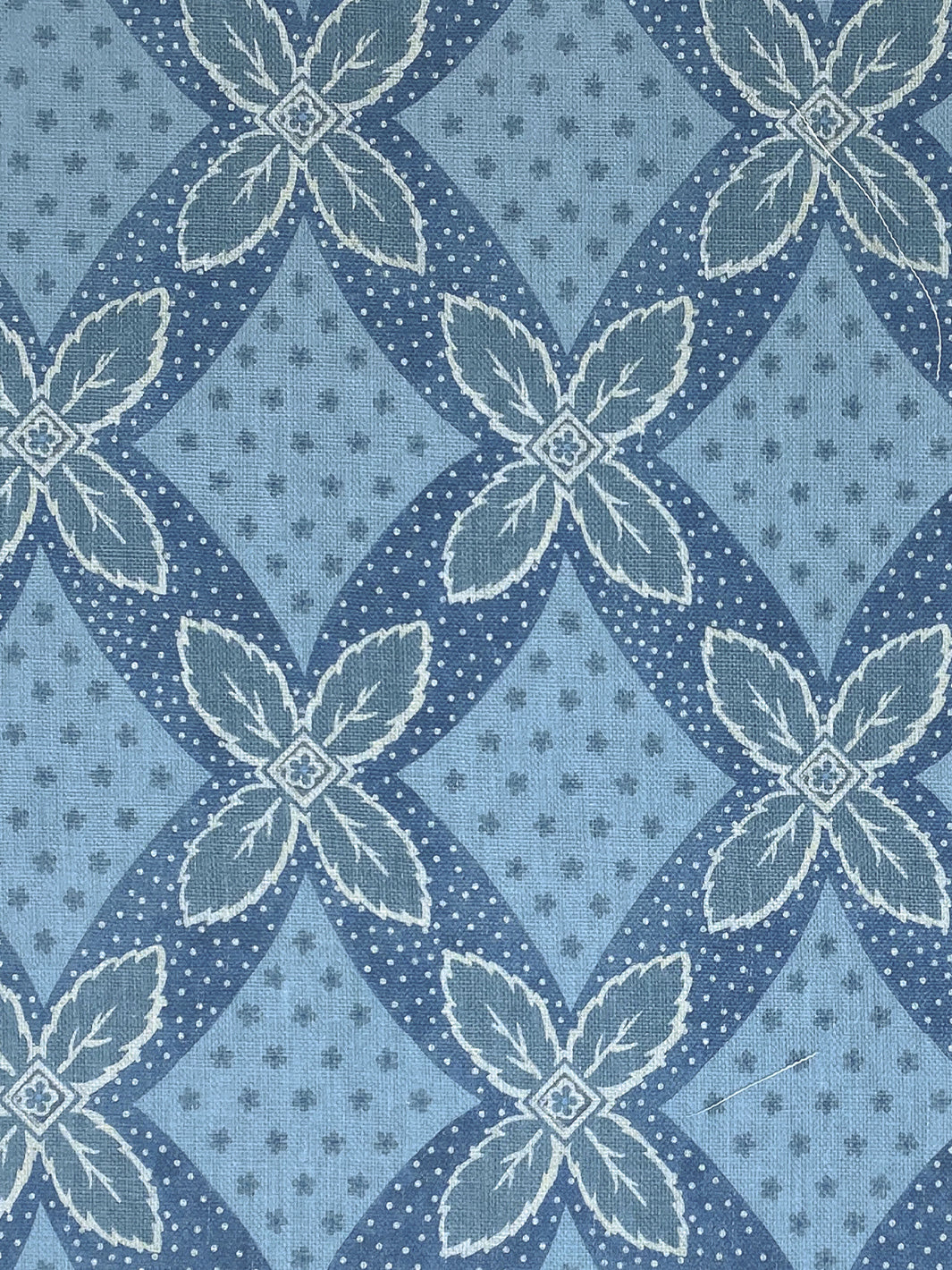 arthur linen fabric by nathan turner blue on blue