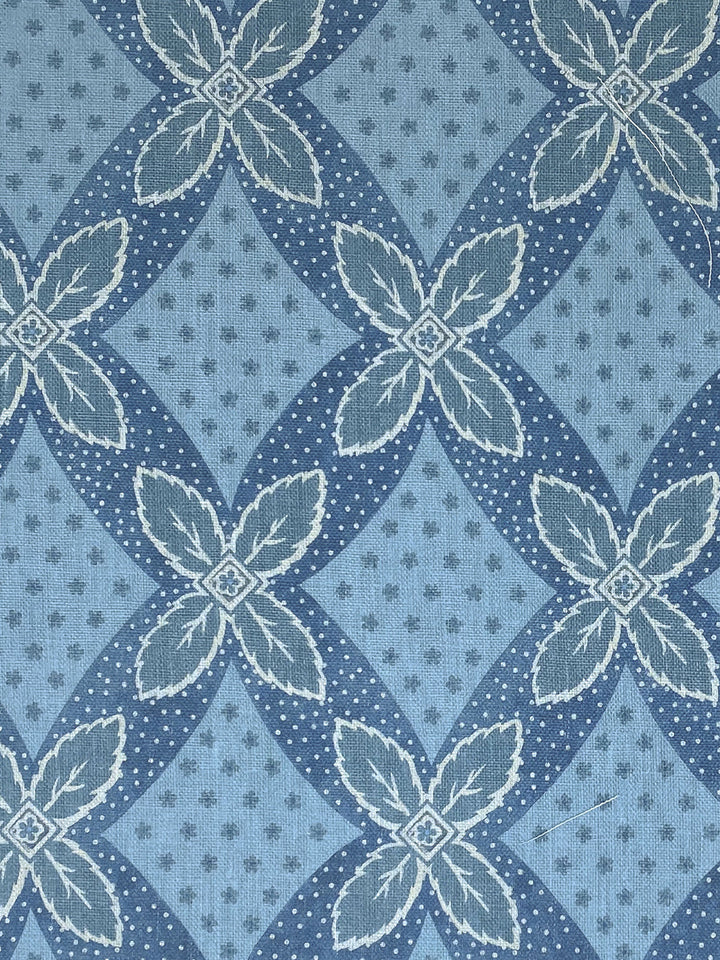 arthur linen fabric by nathan turner blue on blue