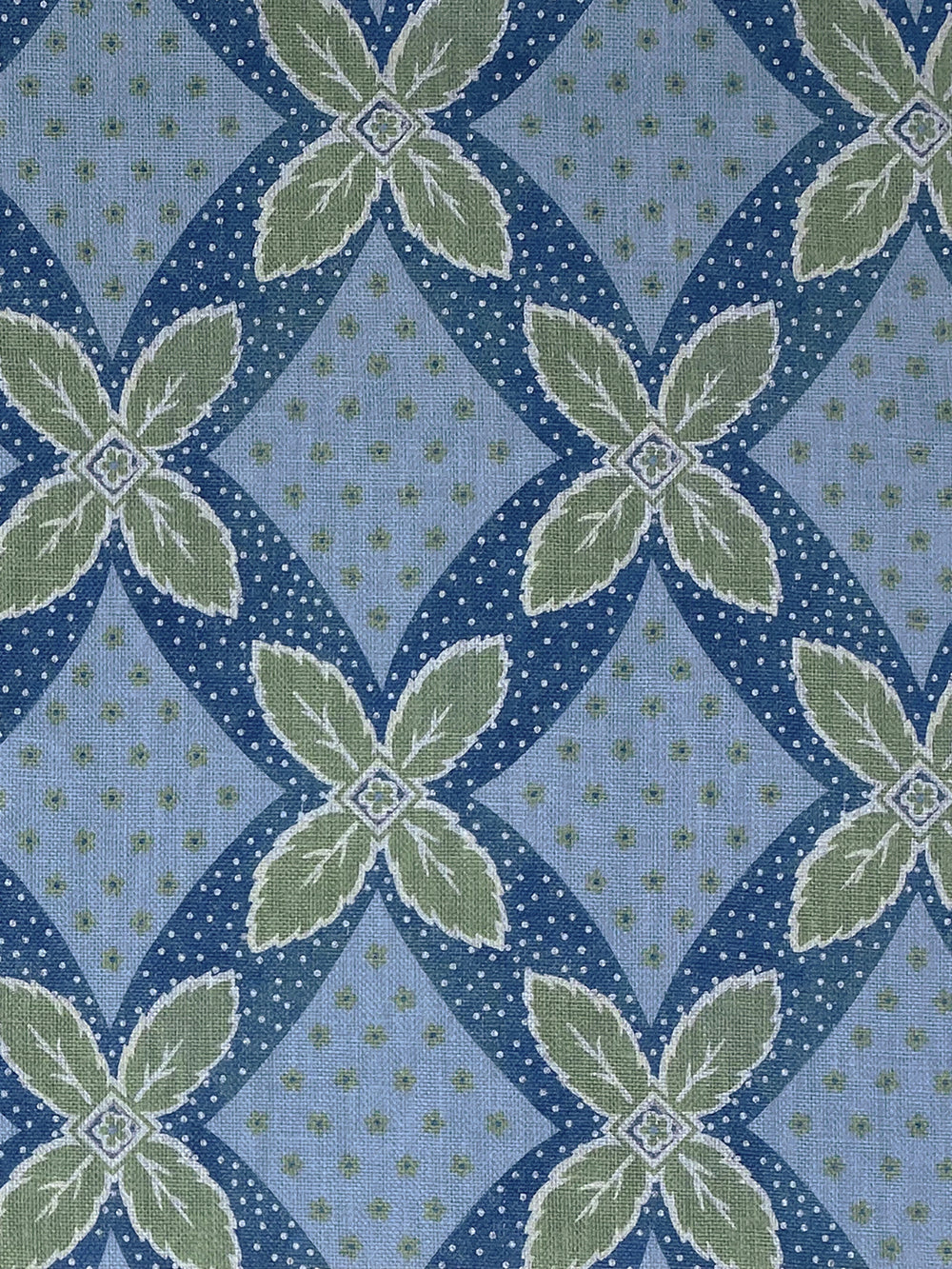 arthur linen fabric by nathan turner green on blue