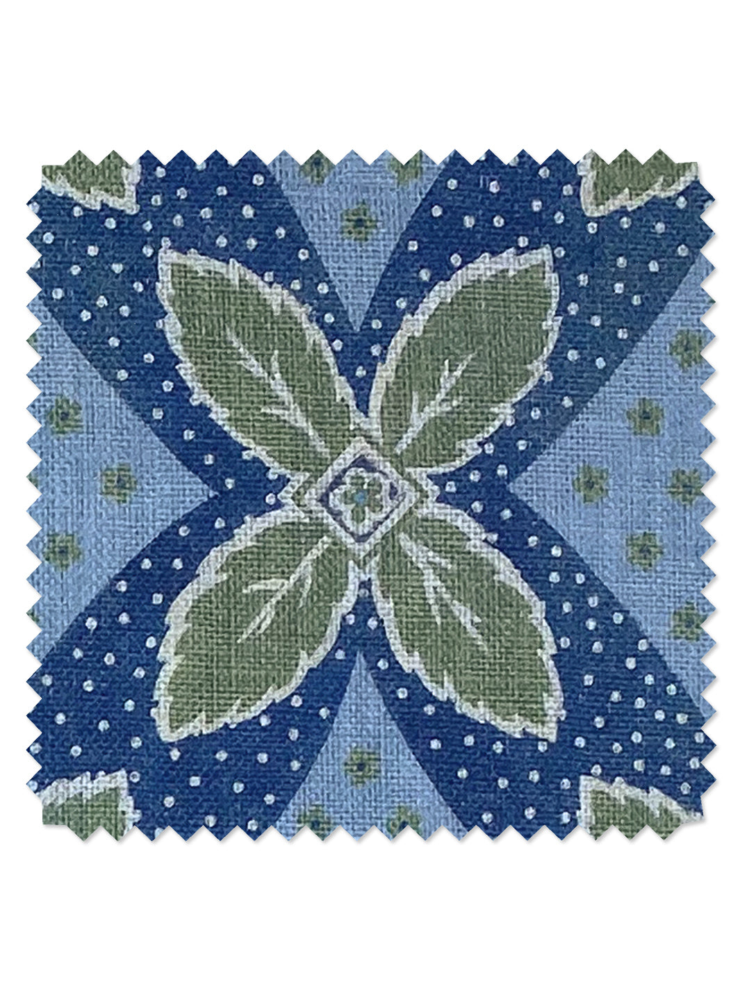 arthur linen fabric by nathan turner green on blue