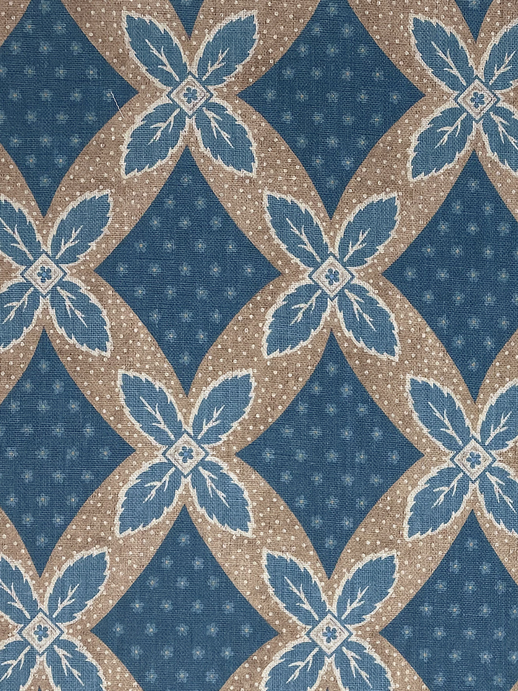 'Arthur' Linen Fabric by Nathan Turner - Navy