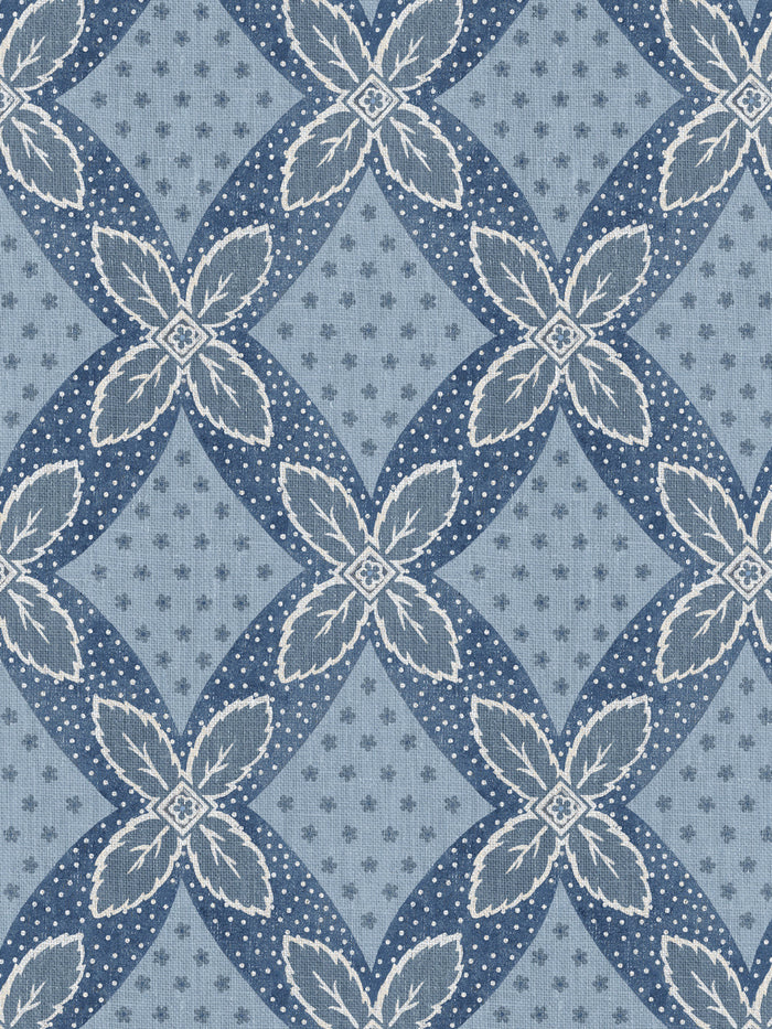 'Arthur' Wallpaper by Nathan Turner - Blue on Blue