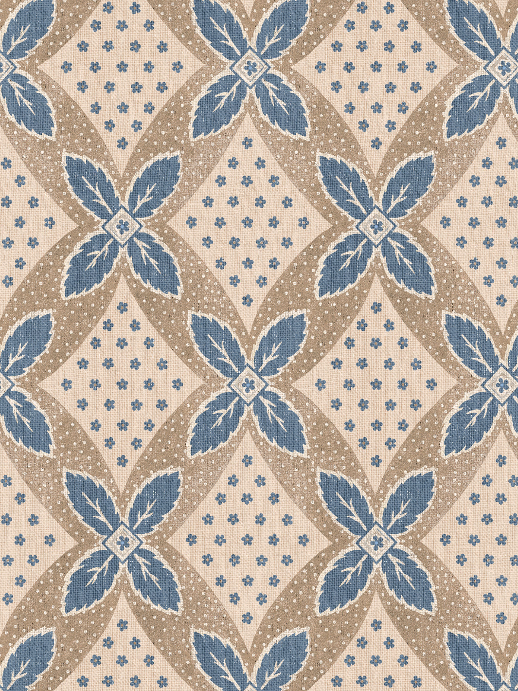 arthur wallpaper by nathan turner blue on taupe