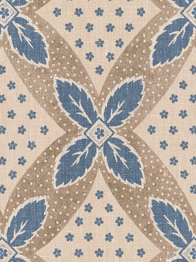 arthur wallpaper by nathan turner blue on taupe