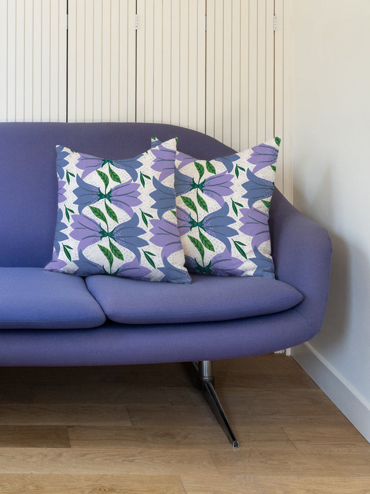 astrid linen fabric by sjp heather purple