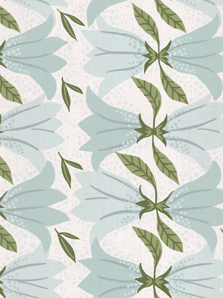 astrid linen fabric by sjp mineral blue