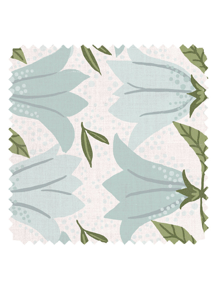 'Astrid' Linen Fabric by Sarah Jessica Parker - Mineral Blue