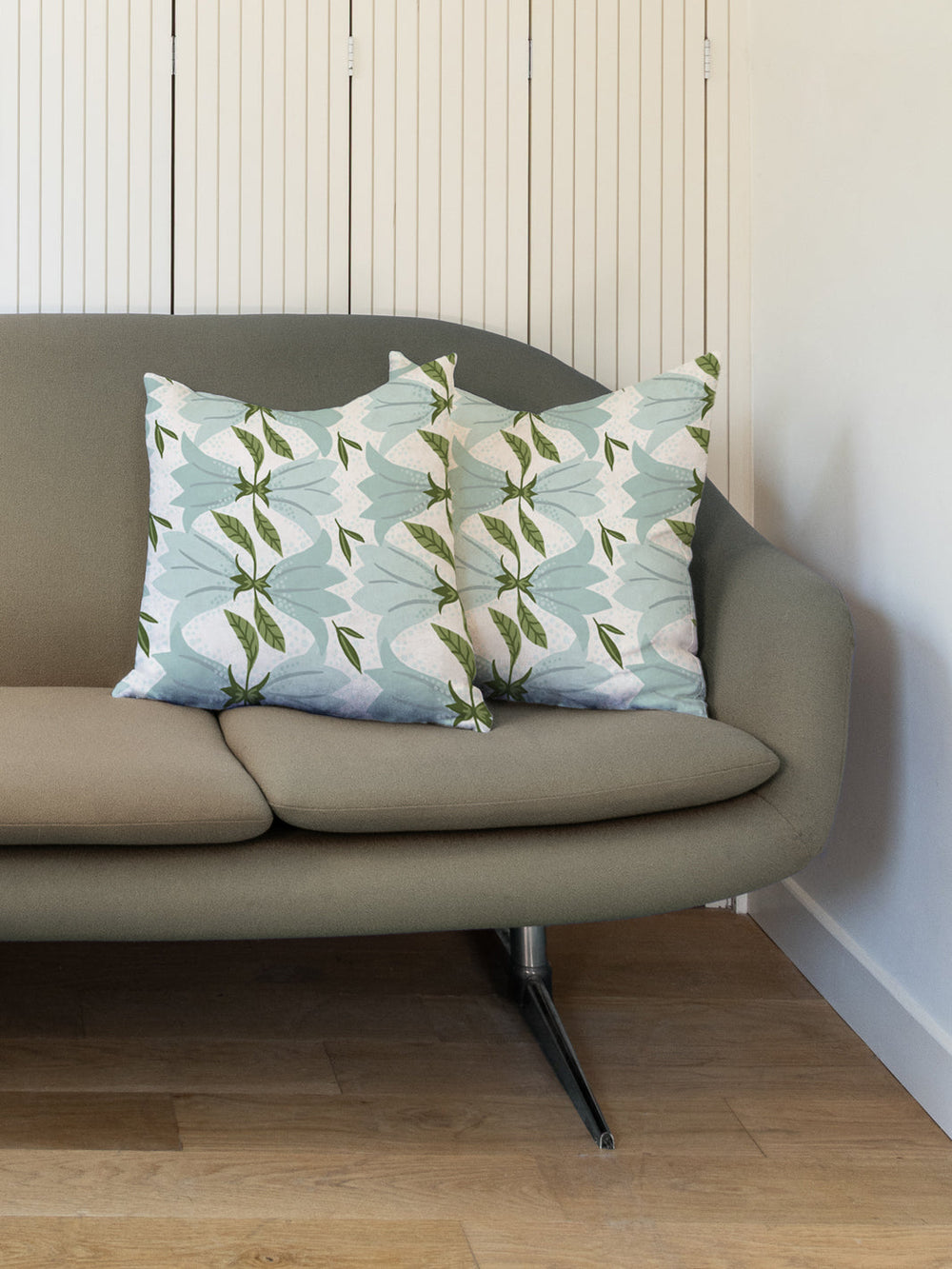 astrid linen fabric by sjp mineral blue