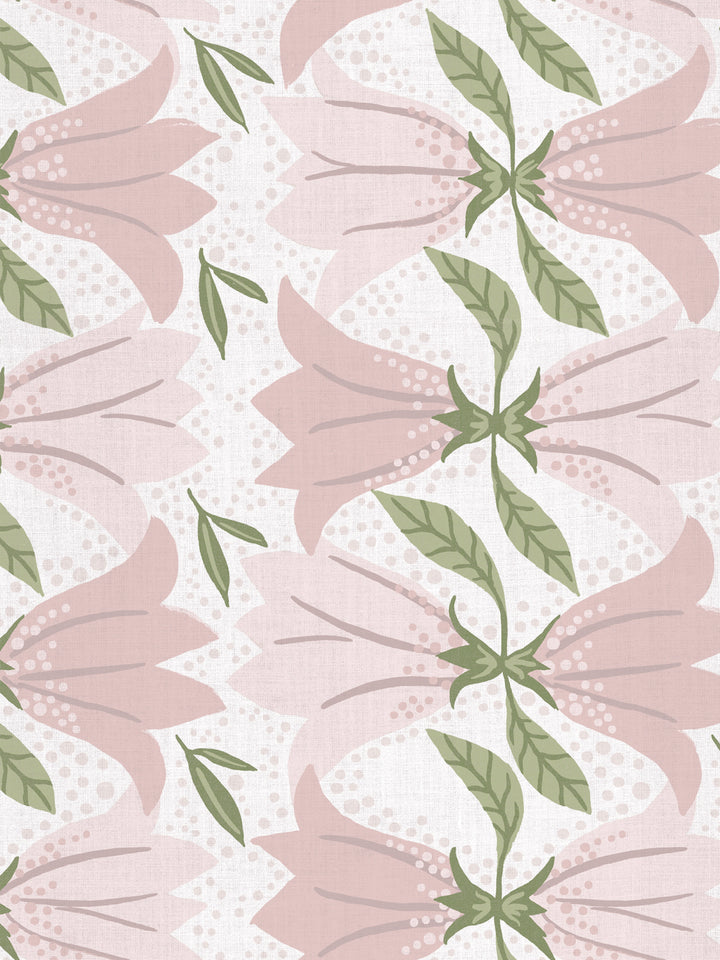 astrid linen fabric by sarah jessica parker petal pink