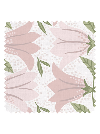 astrid linen fabric by sarah jessica parker petal pink