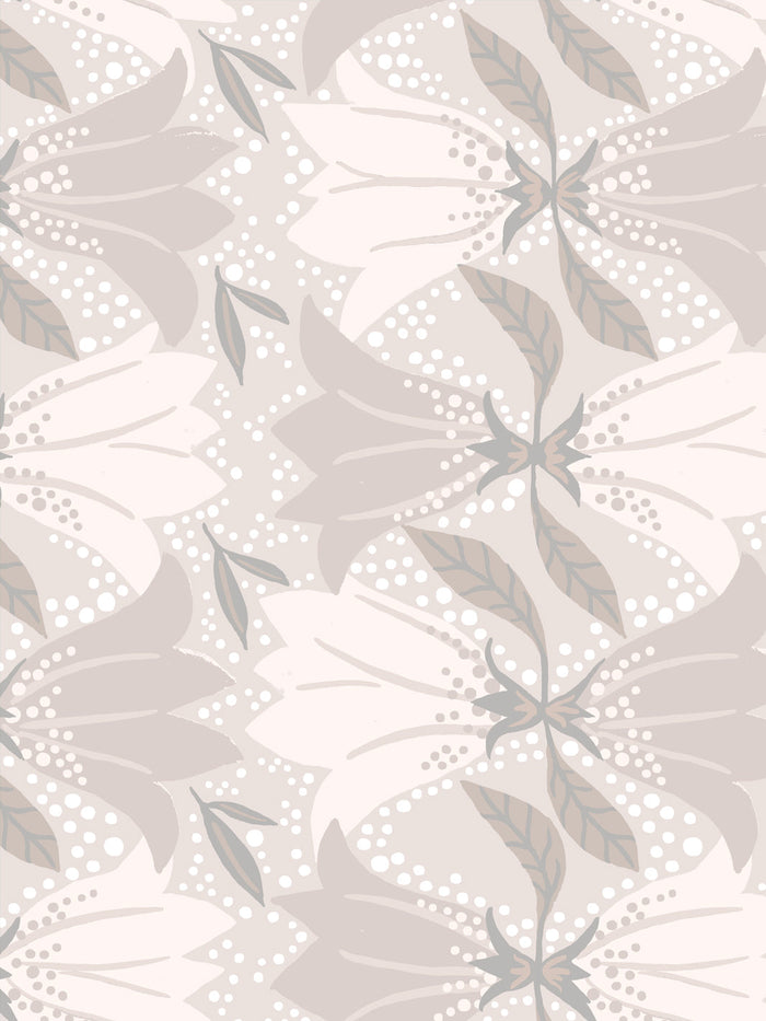 'Astrid' Wallpaper by Sarah Jessica Parker - Oyster Pearl
