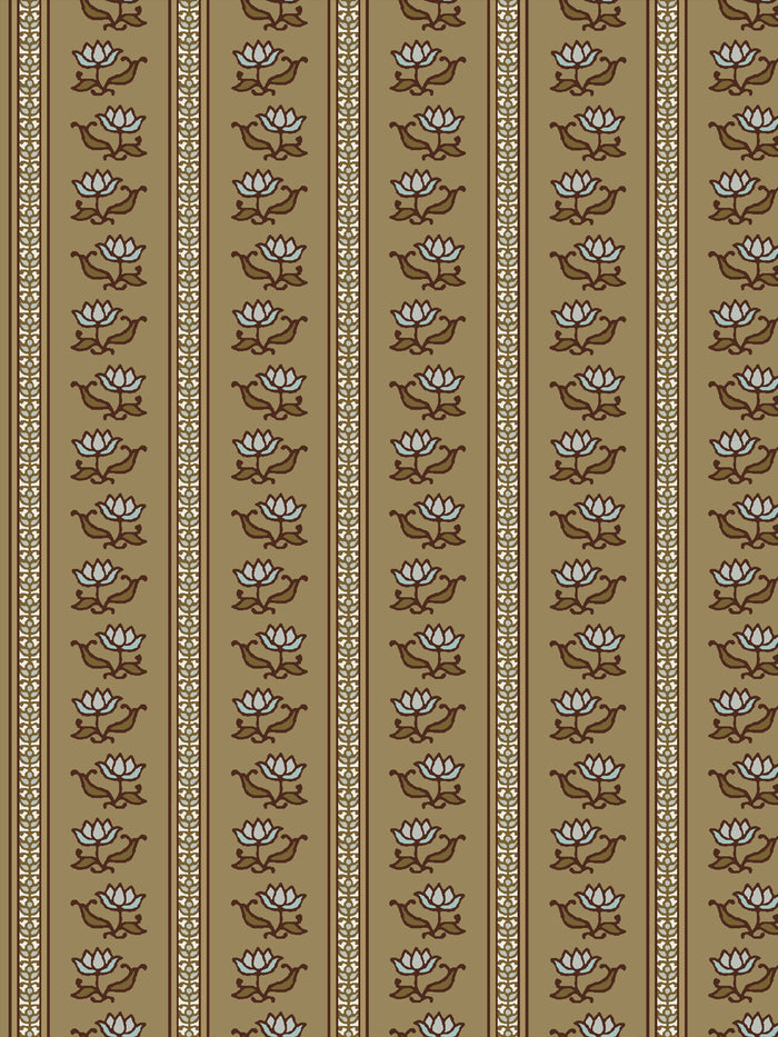 'Azahara' Wallpaper by Wallshoppe - Aged Olive