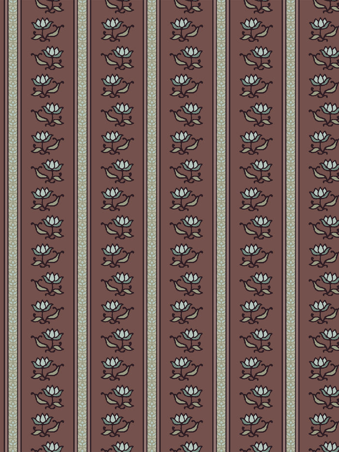 'Azahara' Wallpaper by Wallshoppe - Faded Bordeaux